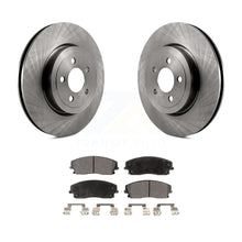 Load image into Gallery viewer, Front Brake Rotors &amp; Ceramic Pad Kit For Dodge Charger With 345mm Diameter Rotor