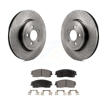 Charger l&#39;image dans la galerie, Front Brake Rotors &amp; Ceramic Pad Kit For Dodge Charger With 345mm Diameter Rotor