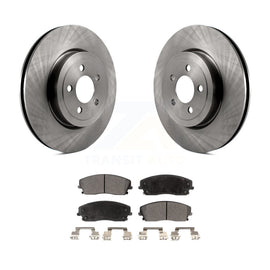 [Front] 2015-2018 Dodge Charger RWD with 3.6L Premium OE Brake Rotors & Ceramic Pads Kit For Max Braking