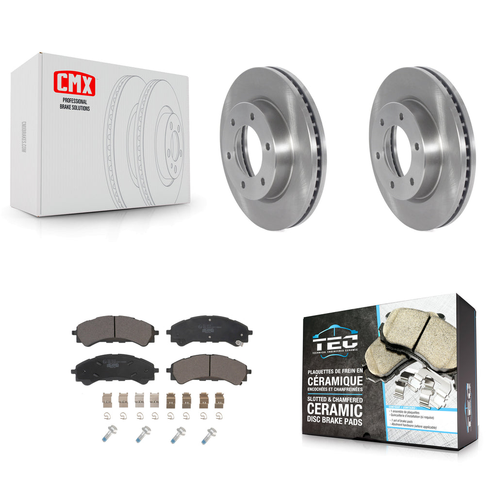 Front Disc Brake Rotors And Ceramic Pads Kit For Ford Ranger Bronco