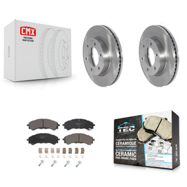 Front Disc Brake Rotors And Ceramic Pads Kit For Ford Ranger Bronco