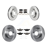 Front Rear Disc Brake Rotors And Ceramic Pads Kit For Mazda 3