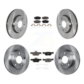 Front Rear Disc Brake Rotors And Ceramic Pads Kit For Mazda 3