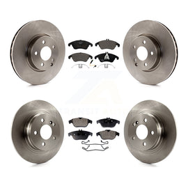 Front Rear Disc Brake Rotors And Ceramic Pads Kit For Mercedes-Benz C300
