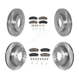 [Front+Rear] 2019-2022 Ford Ranger Premium OE Brake Rotors & Ceramic Pads Kit For Max Braking