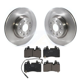 Front Disc Brake Rotors And Ceramic Pads Kit For Cadillac CT6
