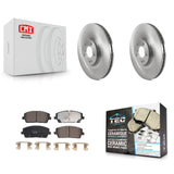 Front Disc Brake Rotors And Ceramic Pads Kit For Kia Telluride Hyundai Palisade