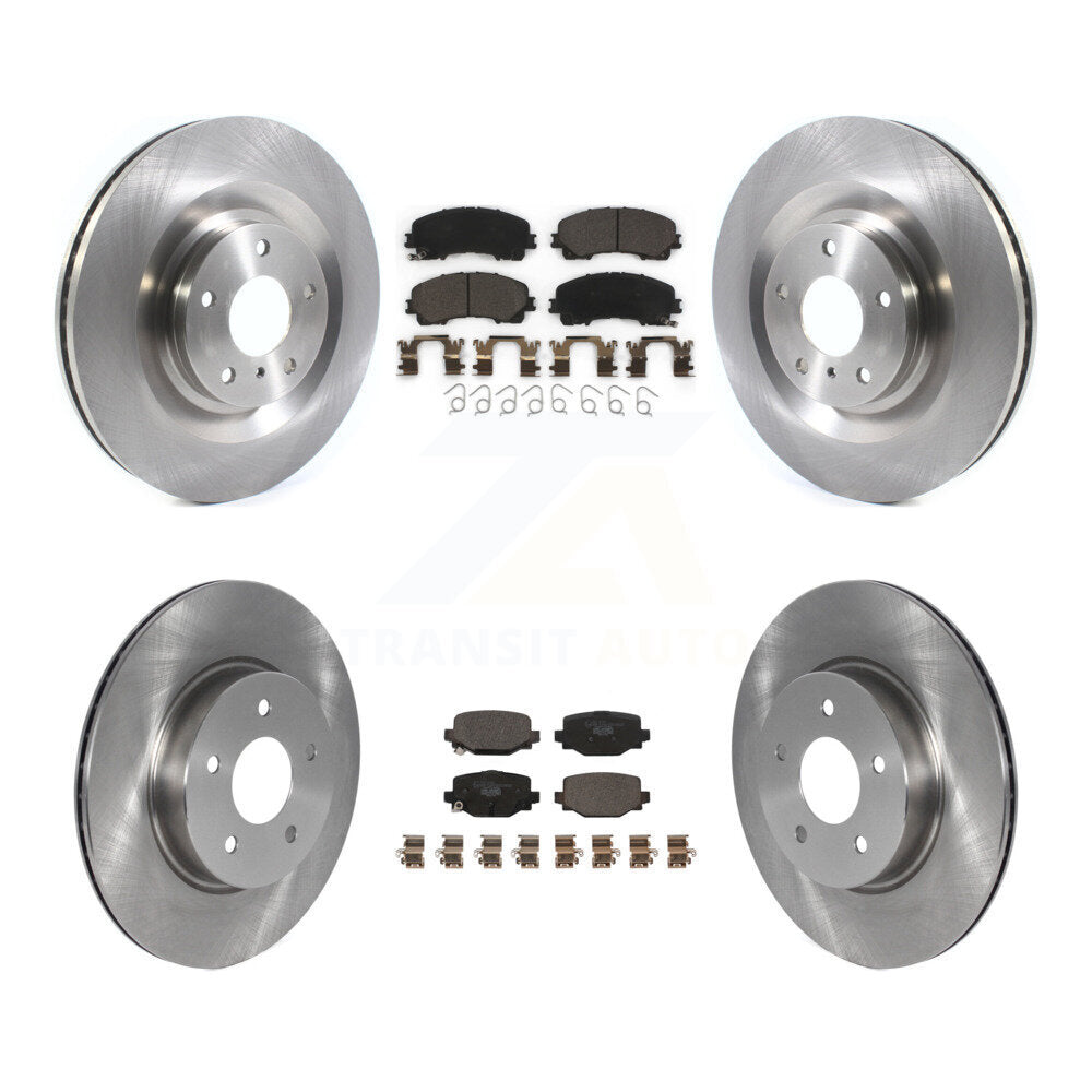 Front Rear Disc Brake Rotors And Ceramic Pads Kit For INFINITI QX50 QX55