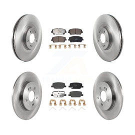 Front Rear Disc Brake Rotor & Ceramic Pad Kit For Kia Telluride Hyundai Palisade