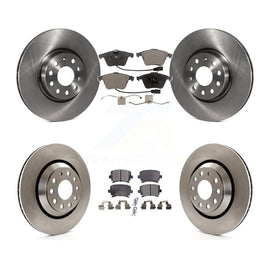 Front Rear Disc Brake Rotors And Ceramic Pads Kit For Volkswagen CC