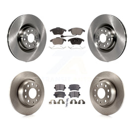 Front Rear Disc Brake Rotors And Ceramic Pads Kit For Volkswagen CC