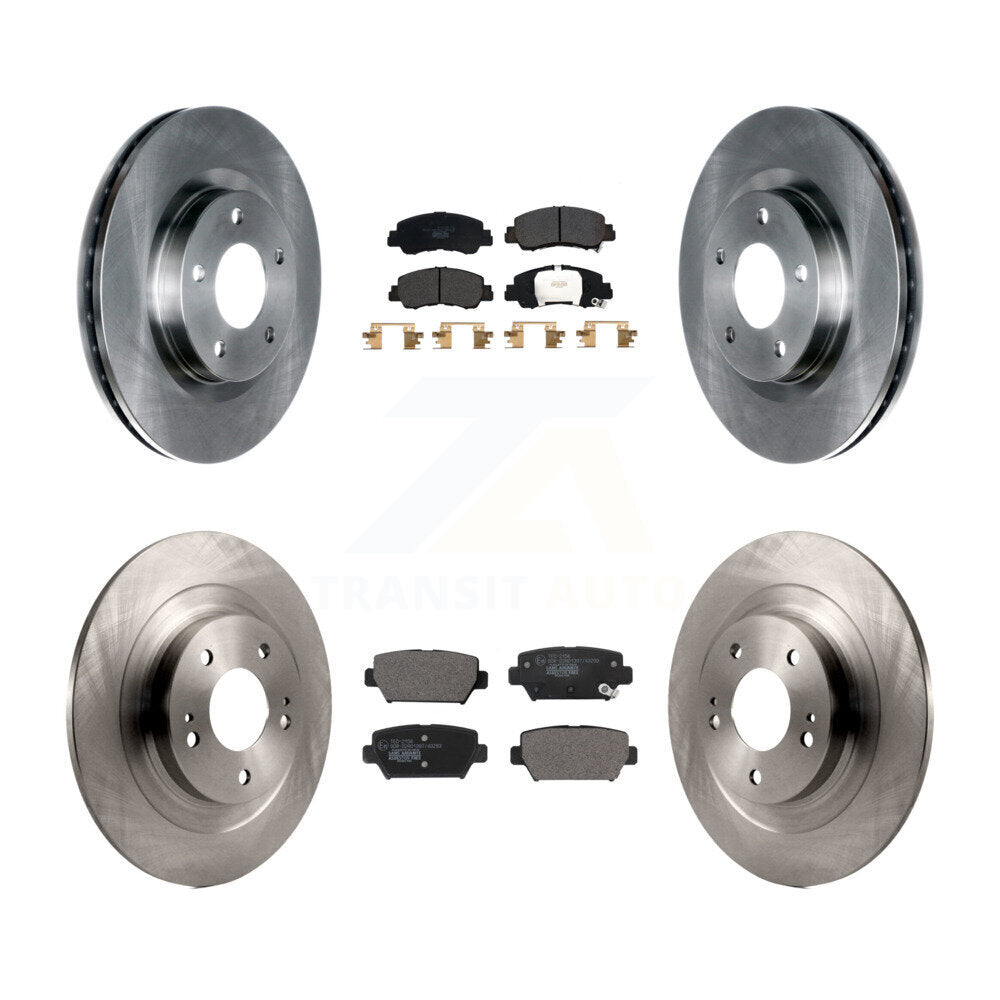 Front Rear Disc Brake Rotors And Ceramic Pads Kit For Mitsubishi Eclipse Cross