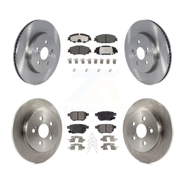 Front Rear Brake Rotors Ceramic Pad Kit For 2020-2022 Toyota Corolla Prius Prime