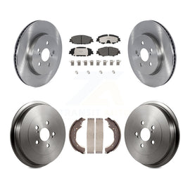 [Front+Rear] 2019 Toyota Corolla 2.0L Premium OE Brake Rotor Drum Kit & Ceramic Pads For Max Braking