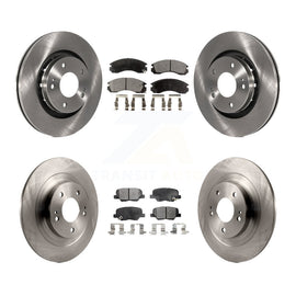 Front Rear Disc Brake Rotors And Ceramic Pads Kit For Mitsubishi Outlander PHEV