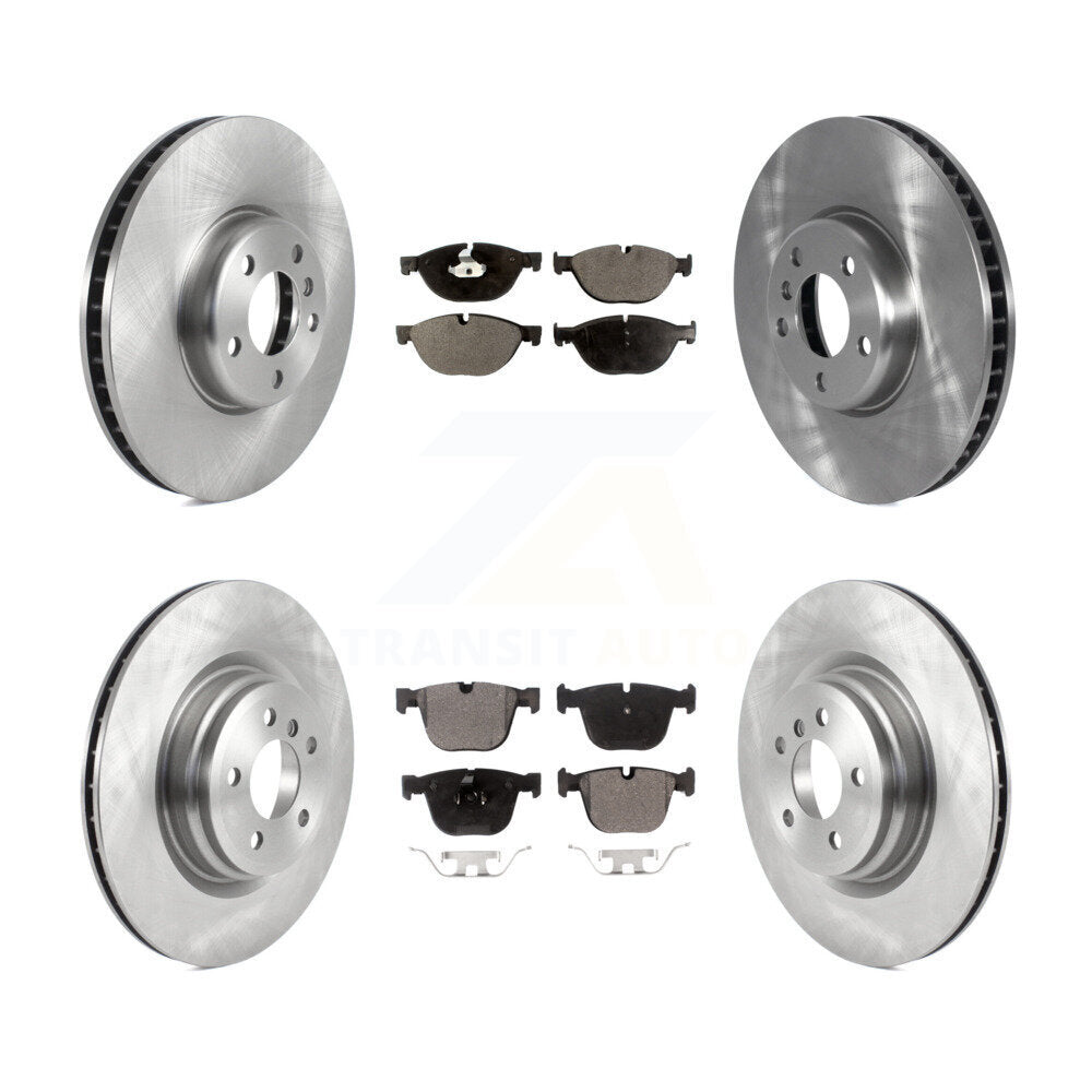 [Front+Rear] 2013 BMW ActiveHybrid 7 Premium OE Brake Rotors & Ceramic Pads Kit For Max Braking