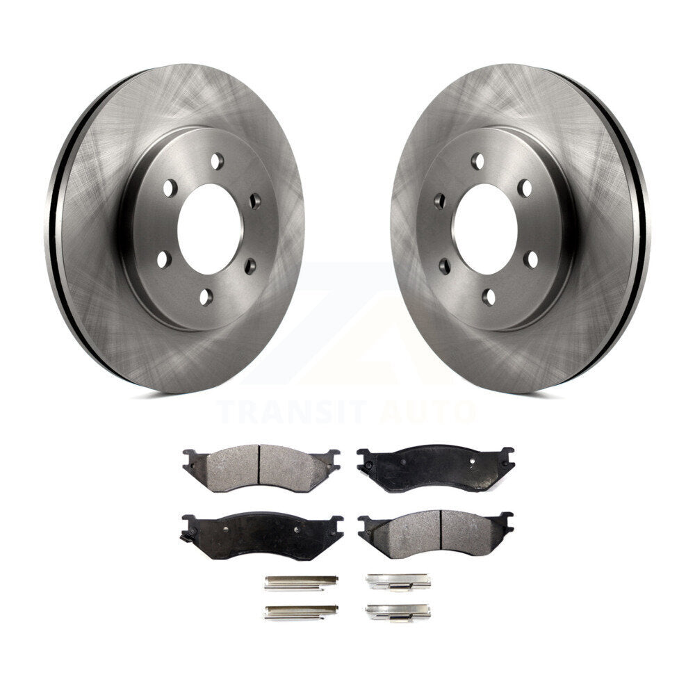 Front Disc Brake Rotors Ceramic Pad Kit For 2002 Lincoln Navigator From 03 19 02