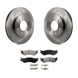 [Front] 2002 Lincoln Navigator From 03 19 02 Premium OE Brake Rotors & Ceramic Pads Kit For Max Braking