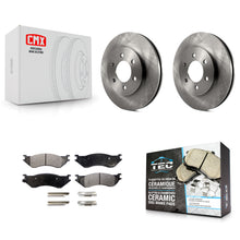 Load image into Gallery viewer, [Front] 2002 Lincoln Navigator From 03 19 02 Premium OE Brake Rotors &amp; Ceramic Pads Kit For Max Braking