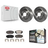Front Disc Brake Rotors And Ceramic Pad Kit For 2020-2022 Kia Soul Hyundai Venue
