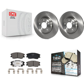 Front Brake Rotors Ceramic Pad Kit For 2020-2022 Kia Soul 1.6L with Turbocharged