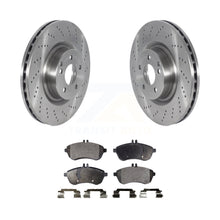 Charger l&#39;image dans la galerie, Front Disc Brake Rotor Ceramic Pad Kit For Mercedes-Benz C250 With Sport Package