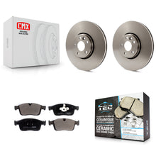 Charger l'image dans la galerie, Front Brake Rotors Ceramic Pad Kit For 2017 Volvo XC60 With 328mm Diameter Rotor