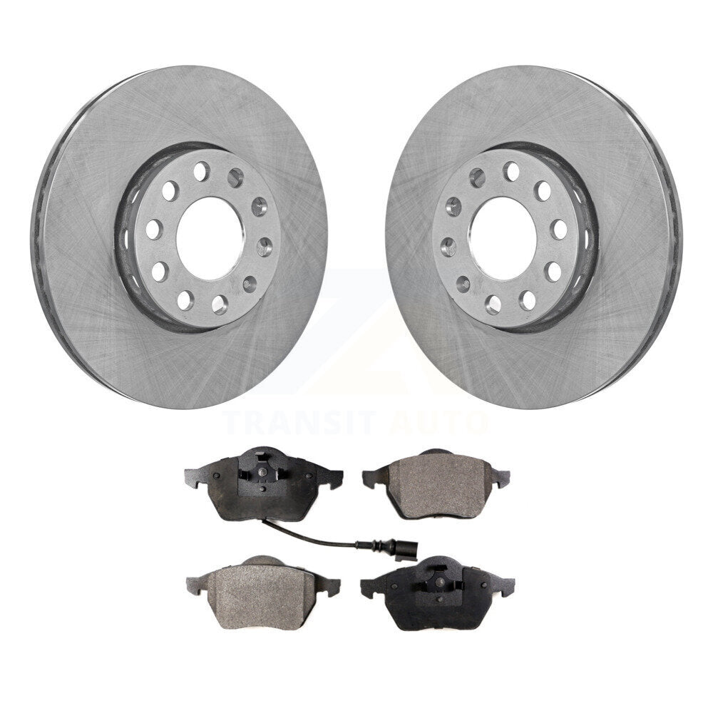 Front Disc Brake Rotors And Ceramic Pads Kit For Audi A6 Quattro 100