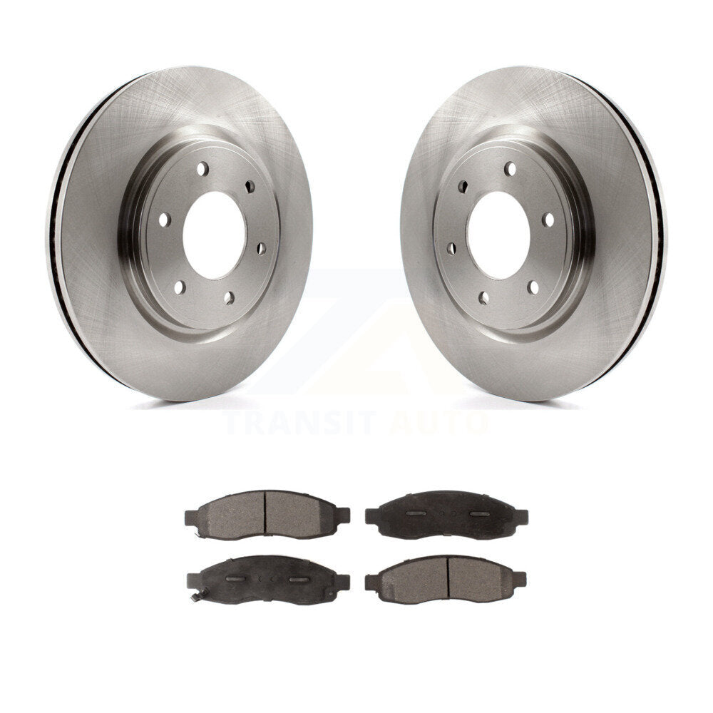 [Front] 2007 Nissan TITAN From 04 07 Premium OE Brake Rotors & Ceramic Pads Kit For Max Braking