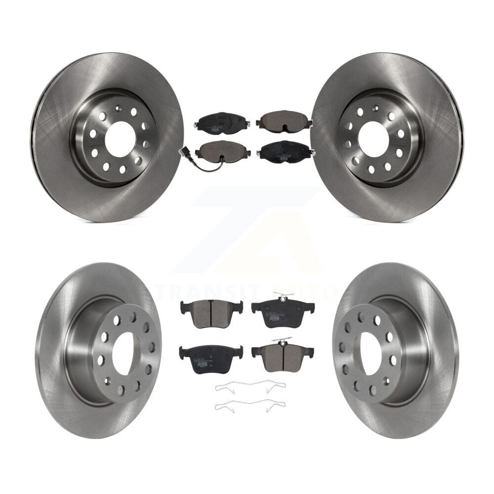 [Front+Rear] 2022-2023 Volkswagen Taos FWD Premium OE Brake Rotors & Ceramic Pads Kit For Max Braking