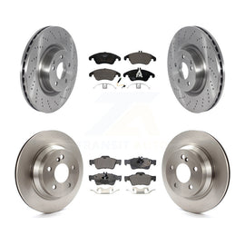 [Front+Rear] 2015-2016 Mercedes-Benz E400 Sedan Premium OE Brake Rotors & Ceramic Pads Kit For Max Braking