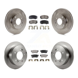 [Front+Rear] 2005 Kia Magentis From 10 Premium OE Brake Rotors & Ceramic Pads Kit For Max Braking