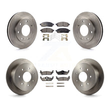Charger l'image dans la galerie, Front Rear Disc Brake Rotors And Ceramic Pads Kit For 2004 Ford F-150 4WD