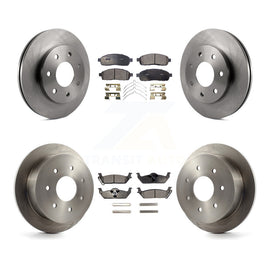Front Rear Disc Brake Rotors And Ceramic Pads Kit For 2004 Ford F-150 4WD