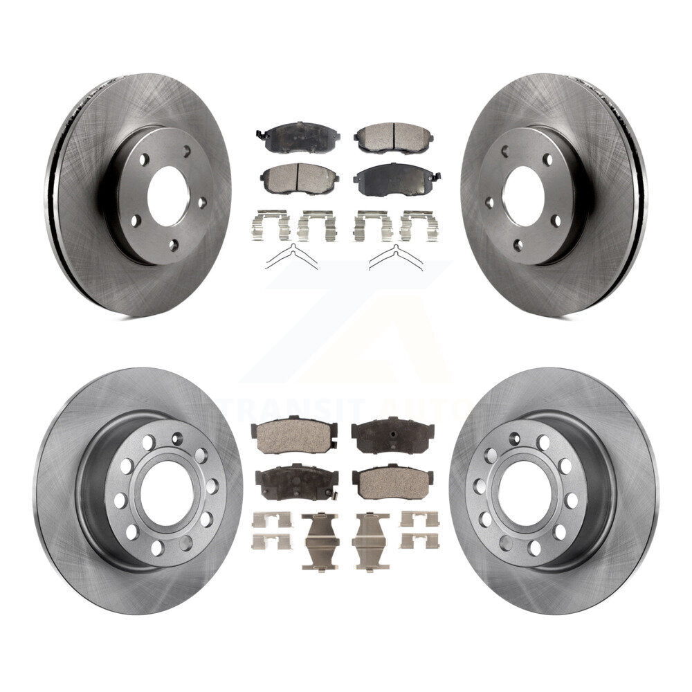[Front+Rear] 1999 Nissan Maxima From 04 Premium OE Brake Rotors & Ceramic Pads Kit For Max Braking