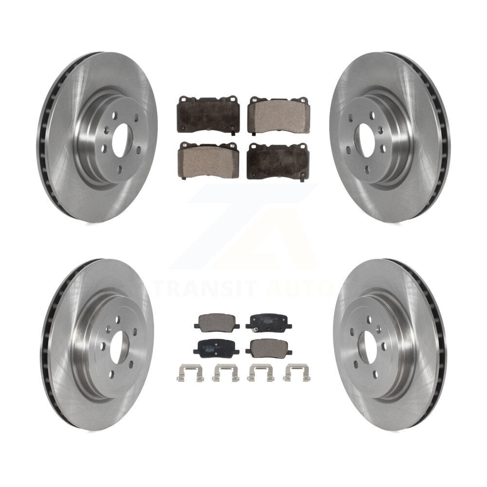 [Front+Rear] 2017-2019 Tesla X S Premium OE Brake Rotors & Ceramic Pads Kit For Max Braking