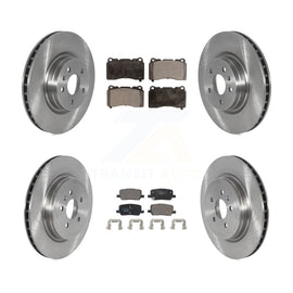 [Front+Rear] 2017-2019 Tesla X S Premium OE Brake Rotors & Ceramic Pads Kit For Max Braking