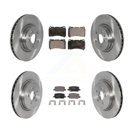 [Front+Rear] 2017-2019 Tesla X S Premium OE Brake Rotors & Ceramic Pads Kit For Max Braking