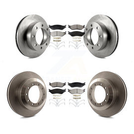 Front Rear Disc Brake Rotors And Ceramic Pads Kit For Ford F-450 Super Duty