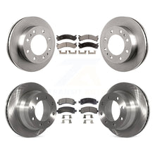 Charger l'image dans la galerie, Front Rear Disc Brake Rotors And Ceramic Pads Kit For Chevrolet Express 4500