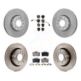 Front Rear Disc Brake Rotors And Ceramic Pads Kit For Volkswagen Passat
