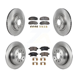 Front Rear Disc Brake Rotors And Ceramic Pads Kit For Jeep Wrangler
