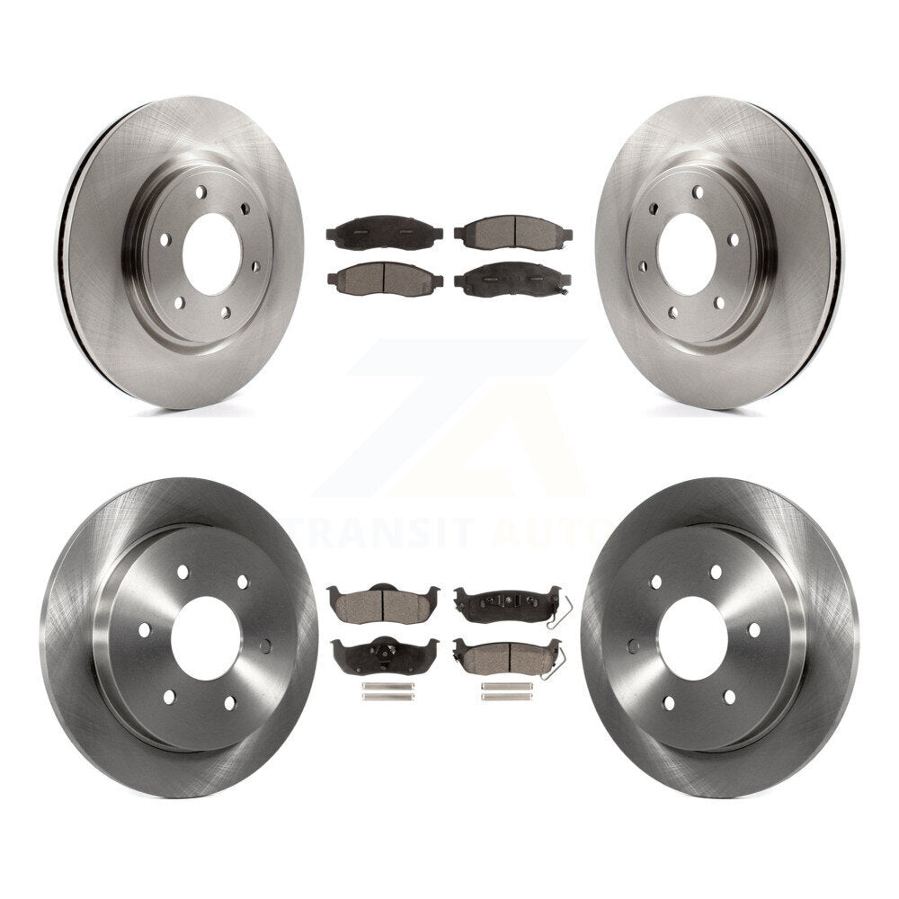 [Front+Rear] 2007 Nissan TITAN From 04 07 Premium OE Brake Rotors & Ceramic Pads Kit For Max Braking