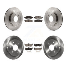 Charger l&#39;image dans la galerie, [Front+Rear] 2007 Nissan TITAN From 04 07 Premium OE Brake Rotors &amp; Ceramic Pads Kit For Max Braking