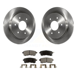 [Rear] 2017-2019 Nissan Armada With Solid Rotor Premium OE Brake Rotors & Ceramic Pads Kit For Max Braking