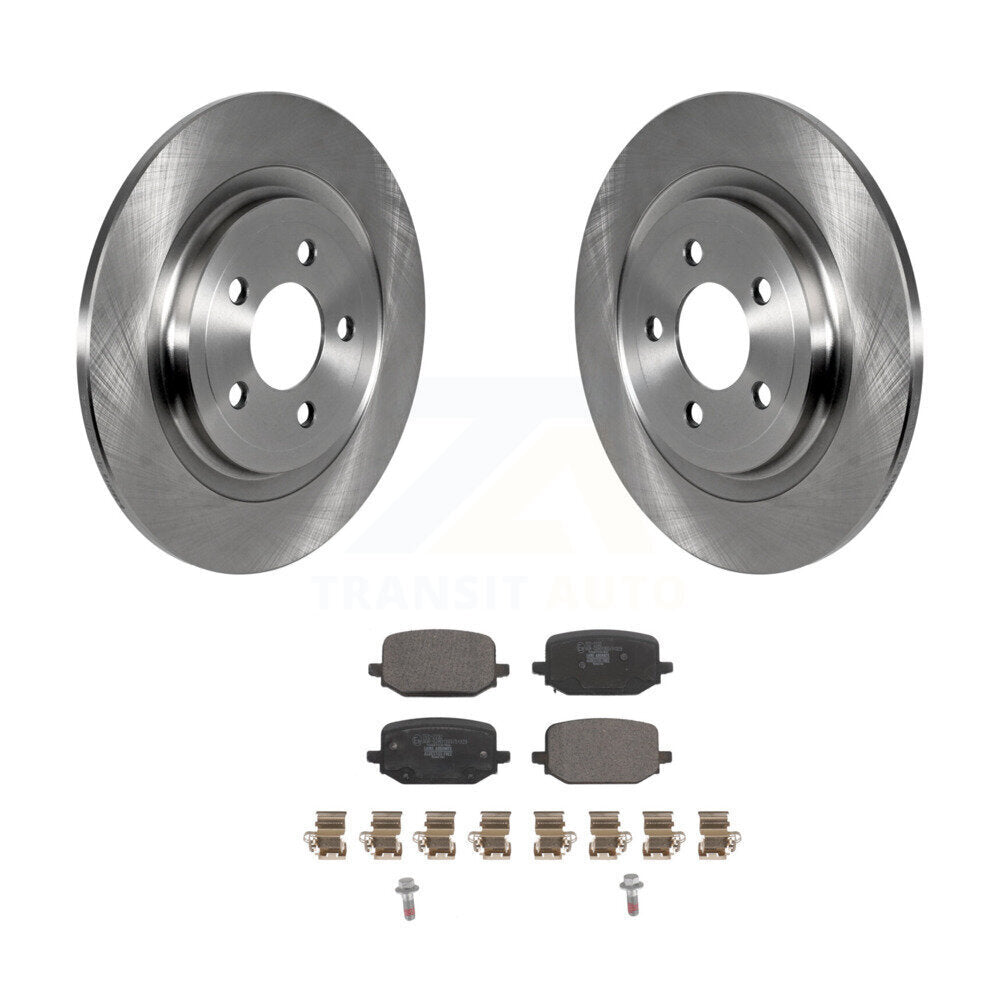 Rear Disc Brake Rotors And Ceramic Pads Kit For 2022 Ford Explorer 3.0L/2.3L