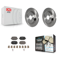 Charger l'image dans la galerie, Rear Disc Brake Rotors And Ceramic Pads Kit For 2022 Ford Explorer 3.0L/2.3L