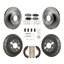 Load image into Gallery viewer, Front Rear Disc Brake Rotors Ceramic Pads And Drum Kit (7Pc) For Honda Civic