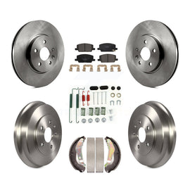 Front Rear Disc Brake Rotors Ceramic Pads And Drum Kit (7Pc) For Chevrolet Trax