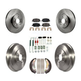 Front Rear Disc Brake Rotors Ceramic Pads And Drum Kit (7Pc) For Chevrolet Trax